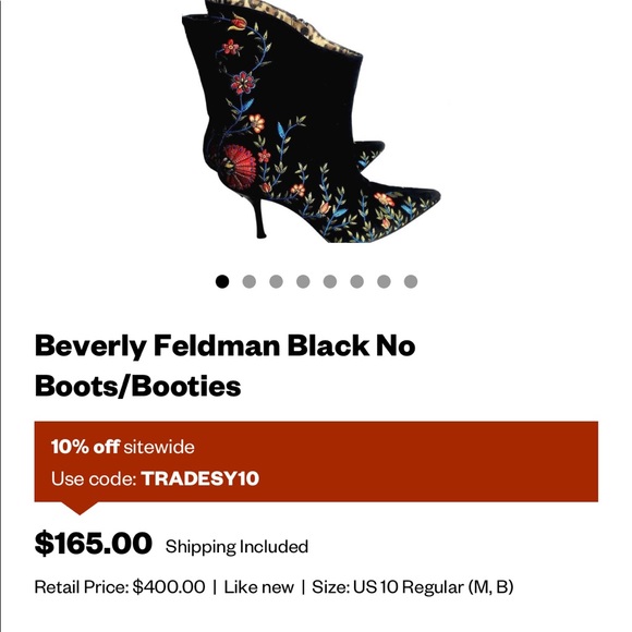 70’s Floral Embroidered Funky Booties - Picture 12 of 12